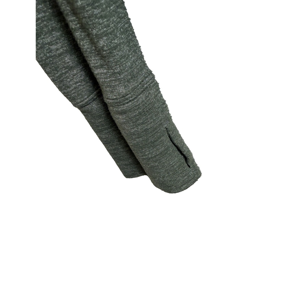 Athleta Odyssey V-neck Wrap Top Size L Long Sleeve Stretch Knit Yoga Green - Picture 4 of 7